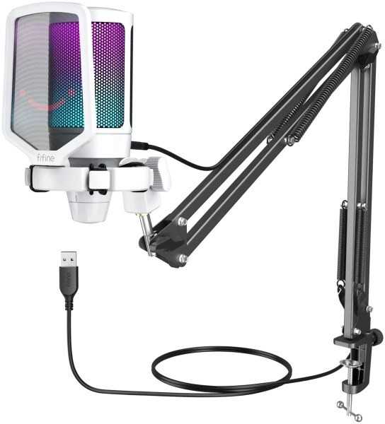 FIFINE AmpliGame A6T RGB White