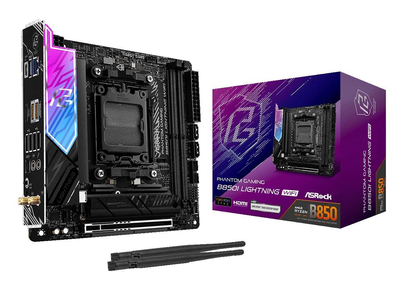ASROCK B850I Lightning WiFi AM5 mITX