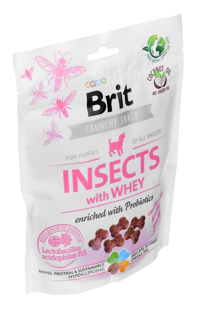 Brit Care Dog Insects AND Whey - Dog treat - 200 g English: Care Dog Insects AND Whey - Dog treat - 200 g