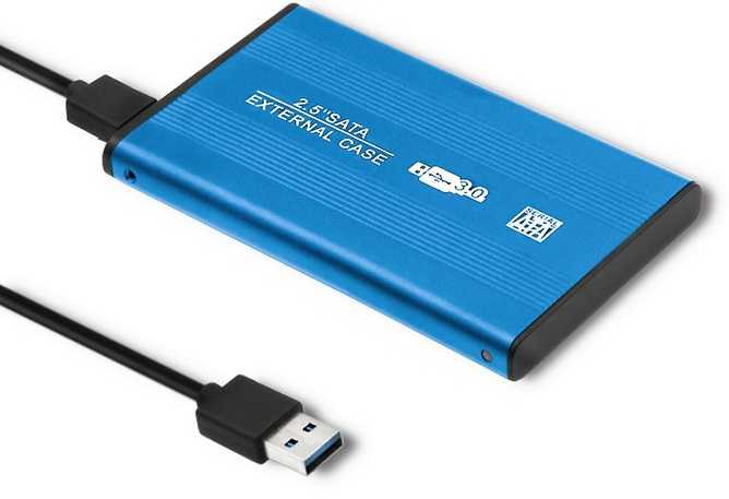 Qoltec 2.5" SATA USB 3.0 Blue 51859