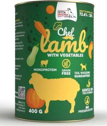 SYTA MICHA Chef Lamb with vegetables - wet dog food - 400g