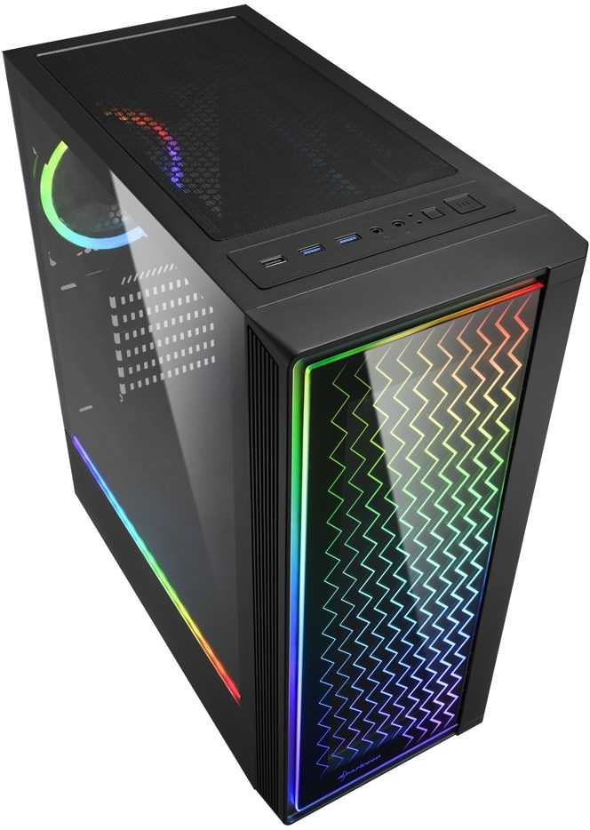 Sharkoon RGB LIT 200 (black, front