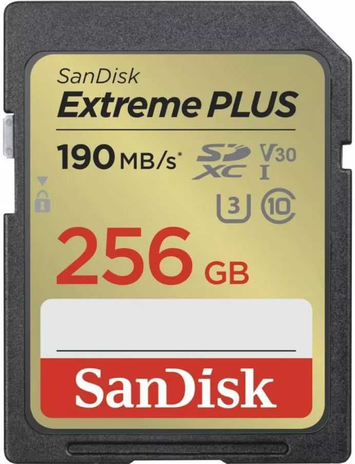 SANDISK Extreme PLUS SDXC 256GB UHS-I