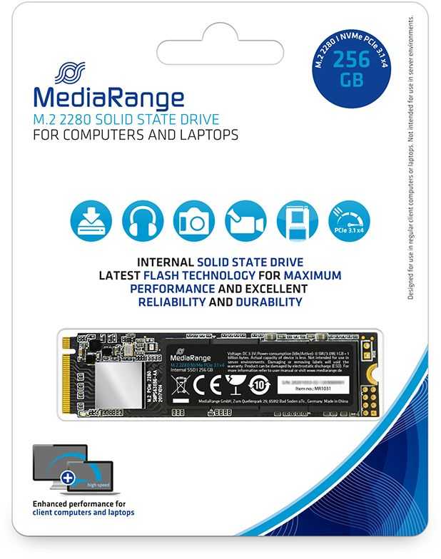 MediaRange M.2 SSD PCIe 3