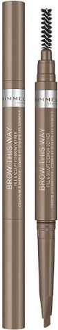 Rimmel London Brow This Way Fill AND amp; Sculpt Eyebrow Definer 001 Blonde 2in1 0.25g