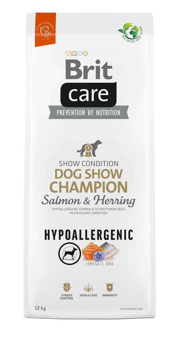 Brit Care Hypoallergenic Adult Dog Show Champion Salmon AND Herring 12kg