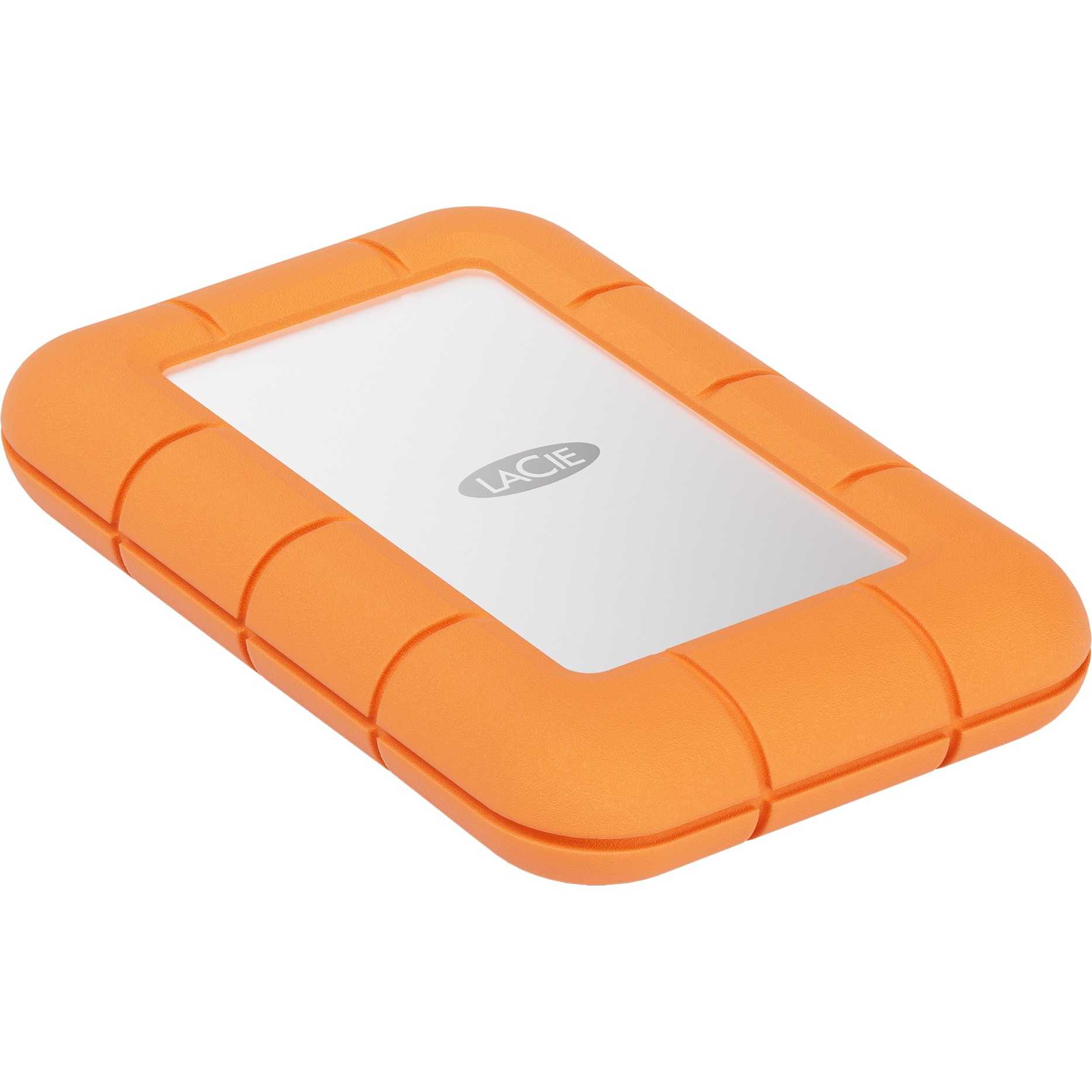 LACIE Rugged Mini SSD 500 GB, External SSD (orange/silver, USB-C 3.2 Gen)