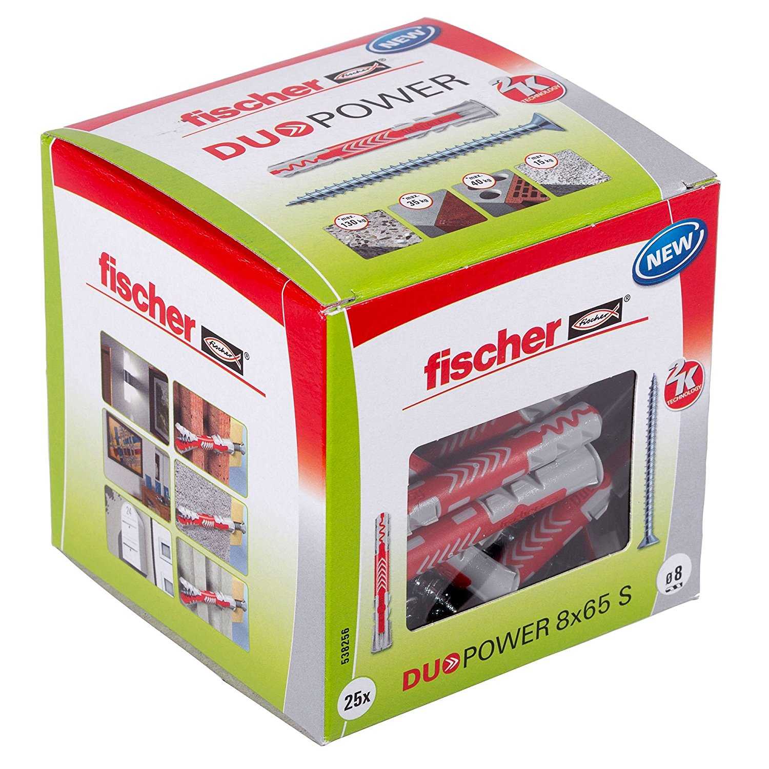 Fischer DUOPOWER 8x65 S LD wall