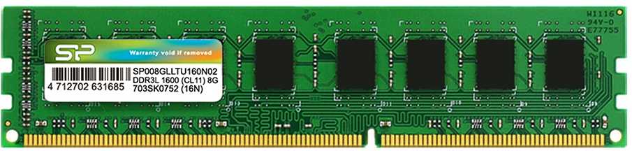 SILICON POWER 8GB DDR3 1600MHz DIMM SP008GLLTU160N02
