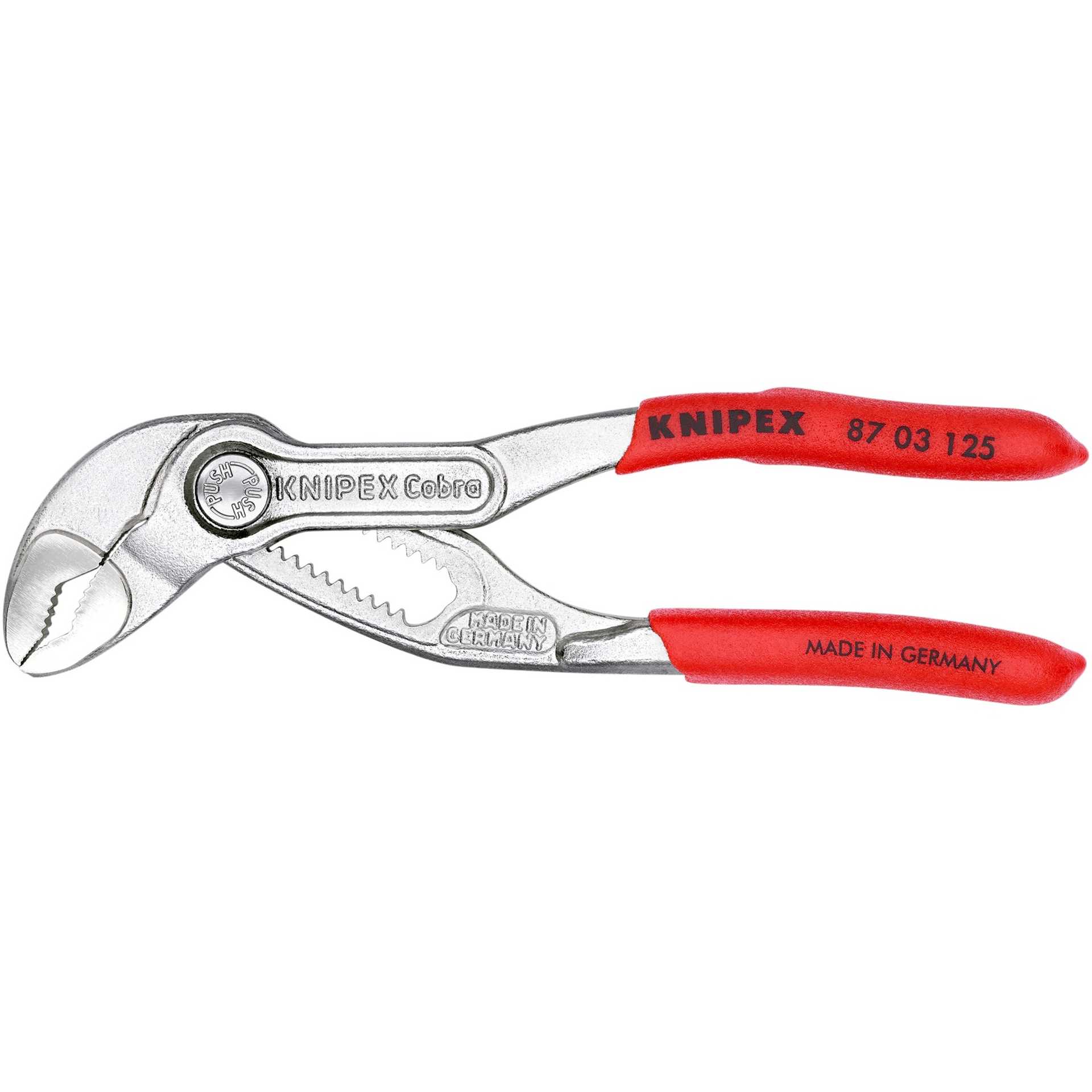 Knipex Cobra pipe / water pump pliers 87 03 125 (red, length 125mm, fo