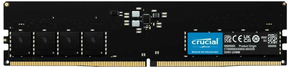 CRUCIAL Black 32GB DDR5 4800MHz UDIMM CT32G48C40U5