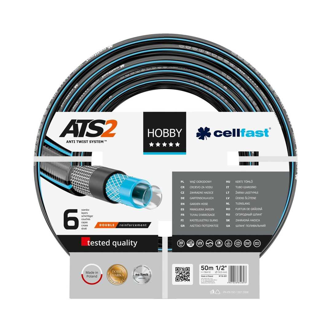 Cellfast 16-201 garden hose 50 m Above ground Black
