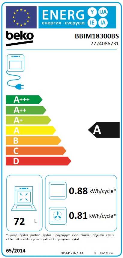 BEKO BBIM18300BS