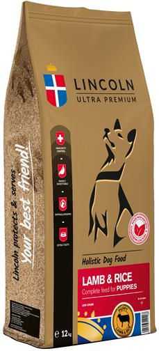 Lincoln Ultra Premium Puppy Lamb with Rice – Dry Dog Food – 12kg
