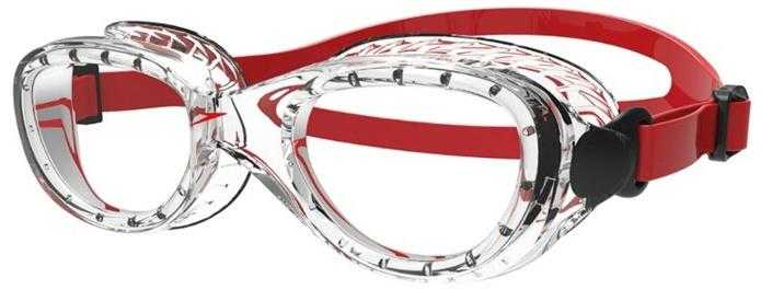 Speedo Futura Classic Junior, Lava Red/Clear