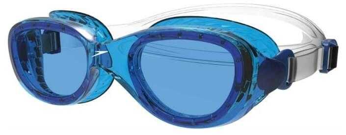 Speedo Futura Classic Junior, Clear/Neon Blue