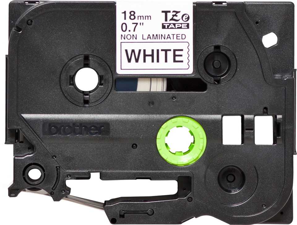 BROTHER White/Black Tape Cassette 18mm TZEN241
