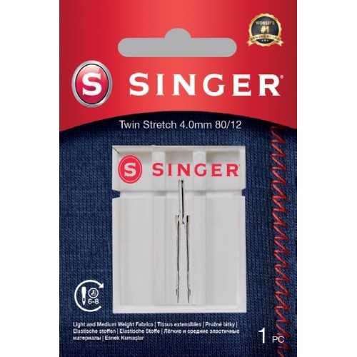 Singer 130/705 H-S ZWI No. 80/4 Stretch Twin Needle 53001023
