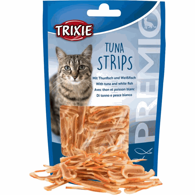 Trixie Cat treats: 90% white fish and tuna meat (universal)