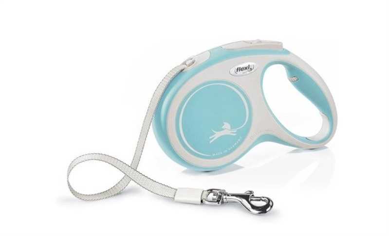 Flexi automatic leash New Comfort XS, 3 m tape, color: light blue