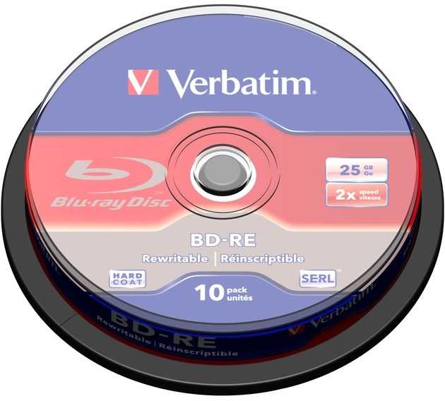 Verbatim BD-RE 25 GB (2-pack, 10
