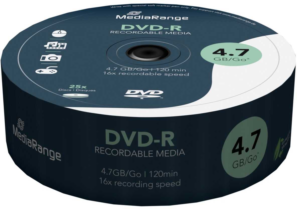 MediaRange DVD-R 4.7GB 25pcs Spindle