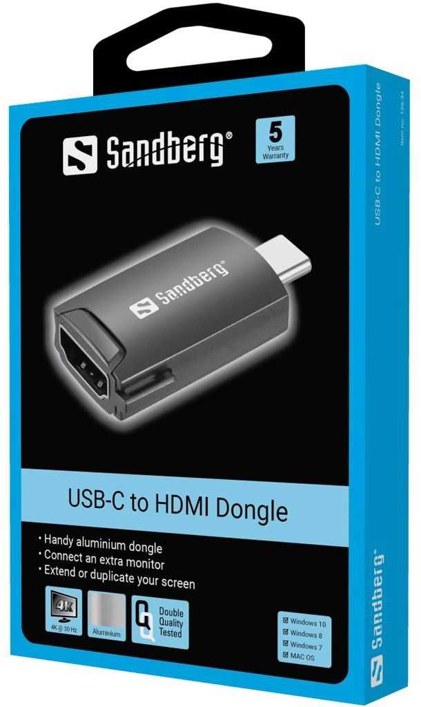 Sandberg 136-34 USB-C to HDMI Dongle