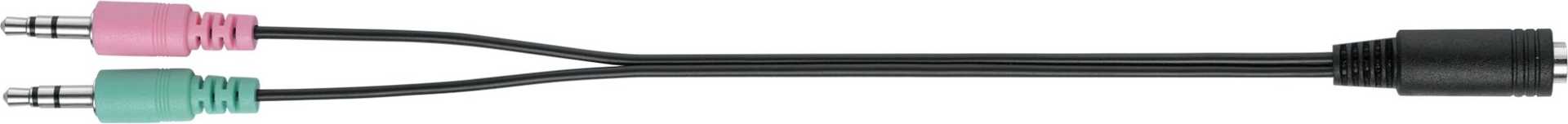 Sandberg 126-34 Mini-Jack Headset with Line-Mic Black
