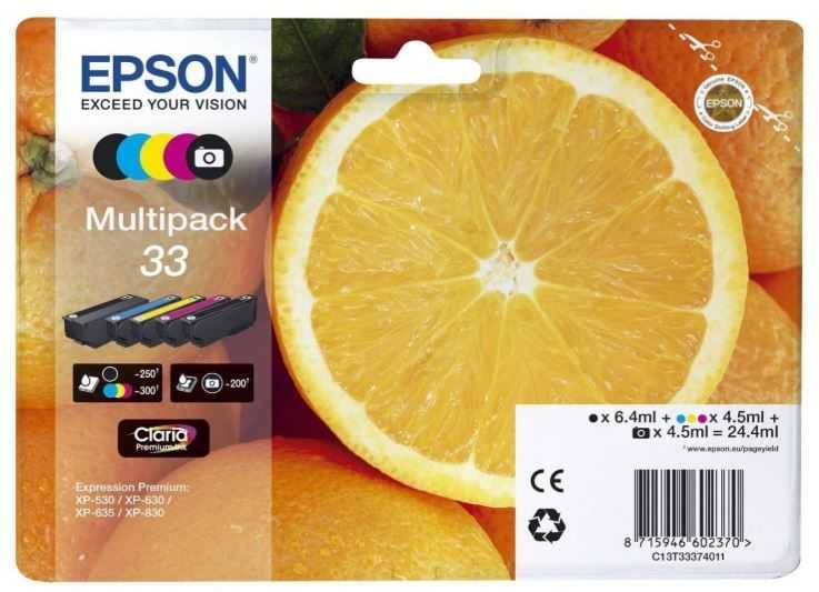 EPSON Ink C13T33374011 / 33-pack Black
