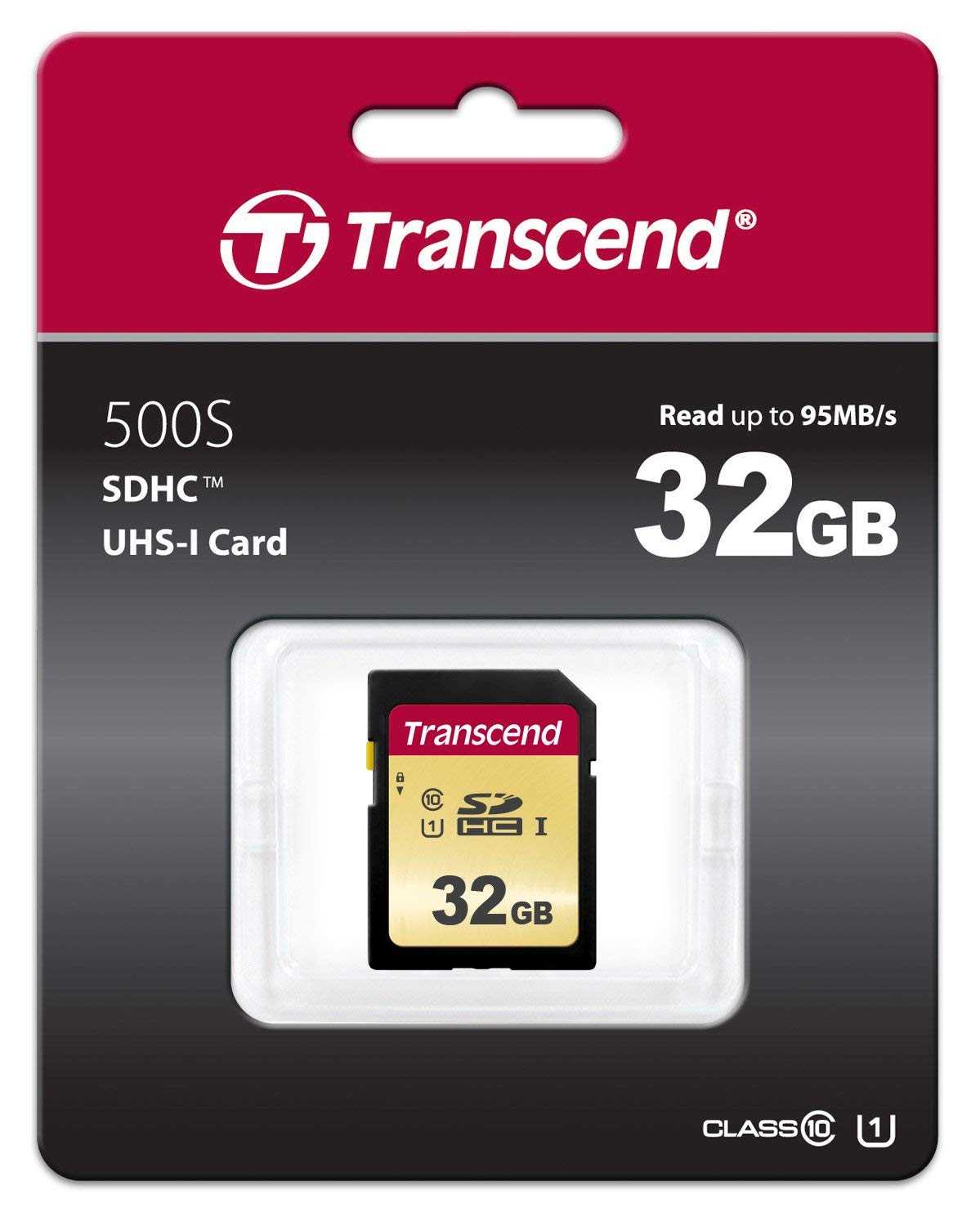 Transcend 500GB/32GB SDHC Class 10