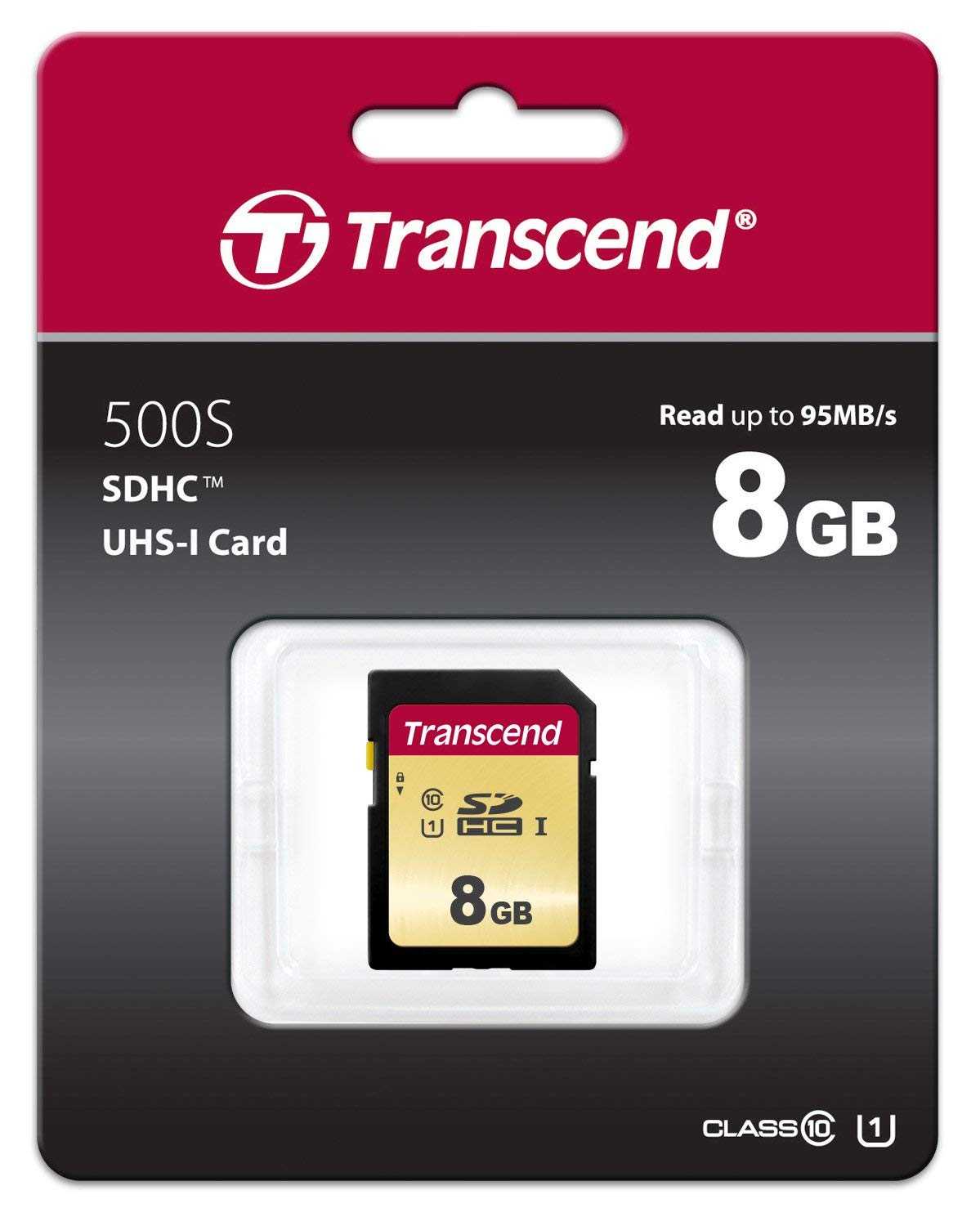 Transcend 500GB/8GB SDHC Class 10