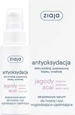 Ziaja Acai Berry Antioxidant Face and Neck Serum 50ml