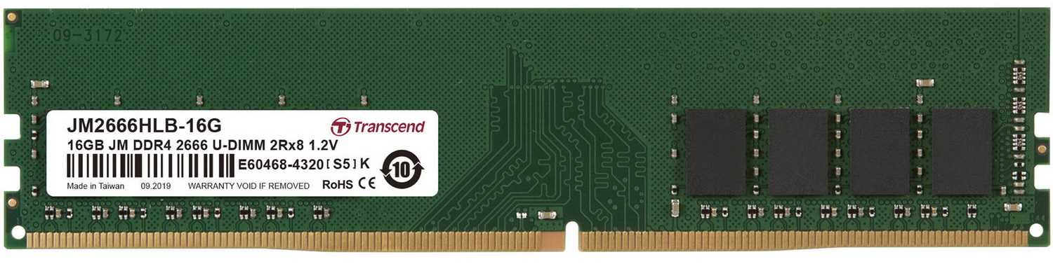 Transcend JetRam Green 16GB DDR4 2666MHz UDIMM JM2666HLB-16G