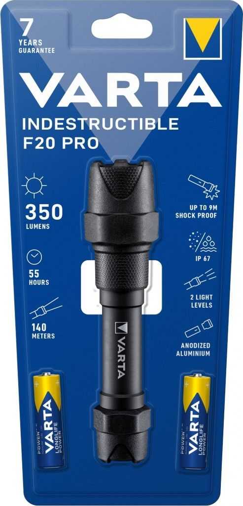Varta Flashlight Indestructible Light F20 Pro