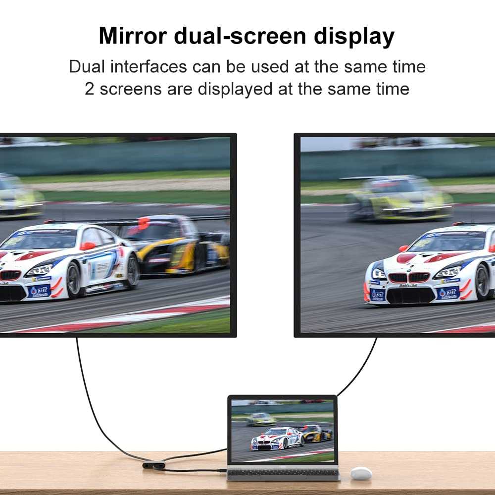 Riff Dual Display 4K HDMI adapter to HDMI + VGA + 3.5mm