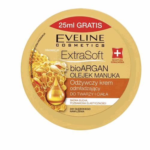 Eveline Extra Soft bio Argan and Manuka Oil Nourishing and rejuvenating cream