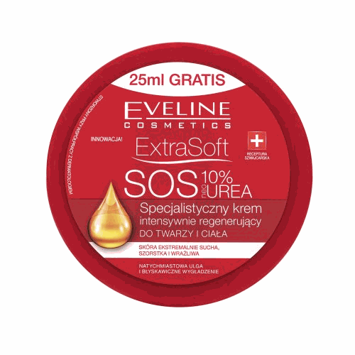 Eveline Extra Soft SOS 10% Urea Intensive Regenerating Cream for the Face