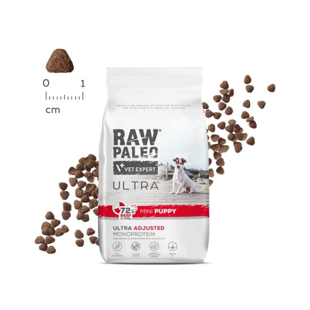 VetExpert _7148758 RAW PALEO Ultra Mini Puppy Beef - dry food for small breed puppies