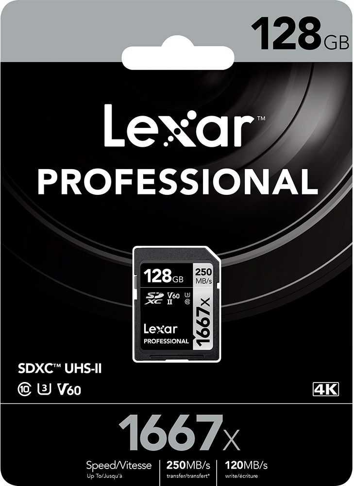 Lexar SDXC 128GB Professional 1667x UHS-II