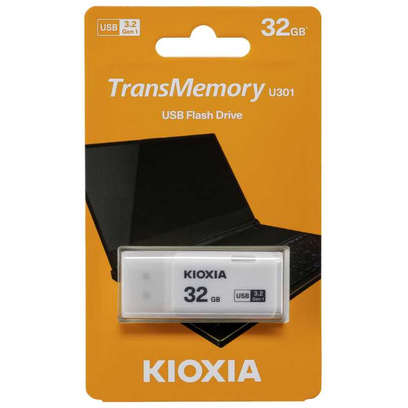KIOXIA 32GB TransMemory U301 USB 3.2 White