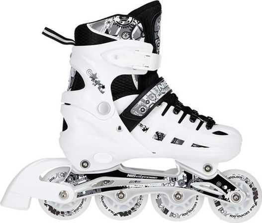 NILS eXtreme NH10905 skates with replaceable blades, adjustable, white, sizes 39-42