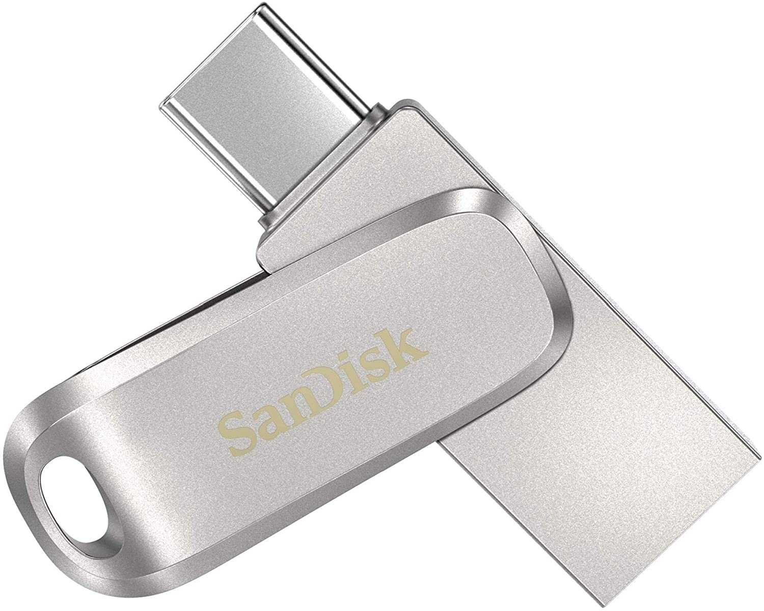 SANDISK 64GB Ultra Dual Drive Luxe USB 3.1/USB-C Silver
