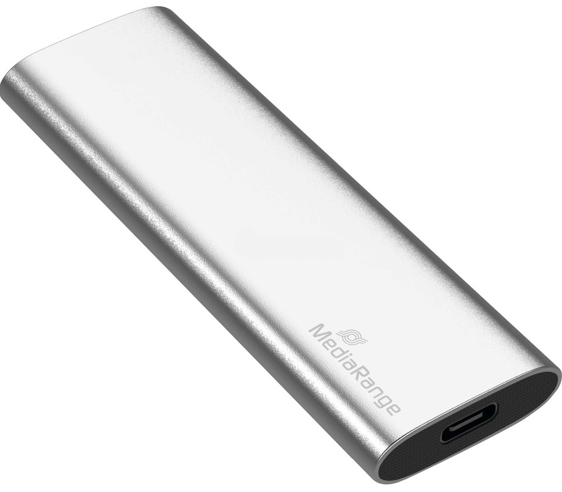 MediaRange 240 GB External SSD (silver