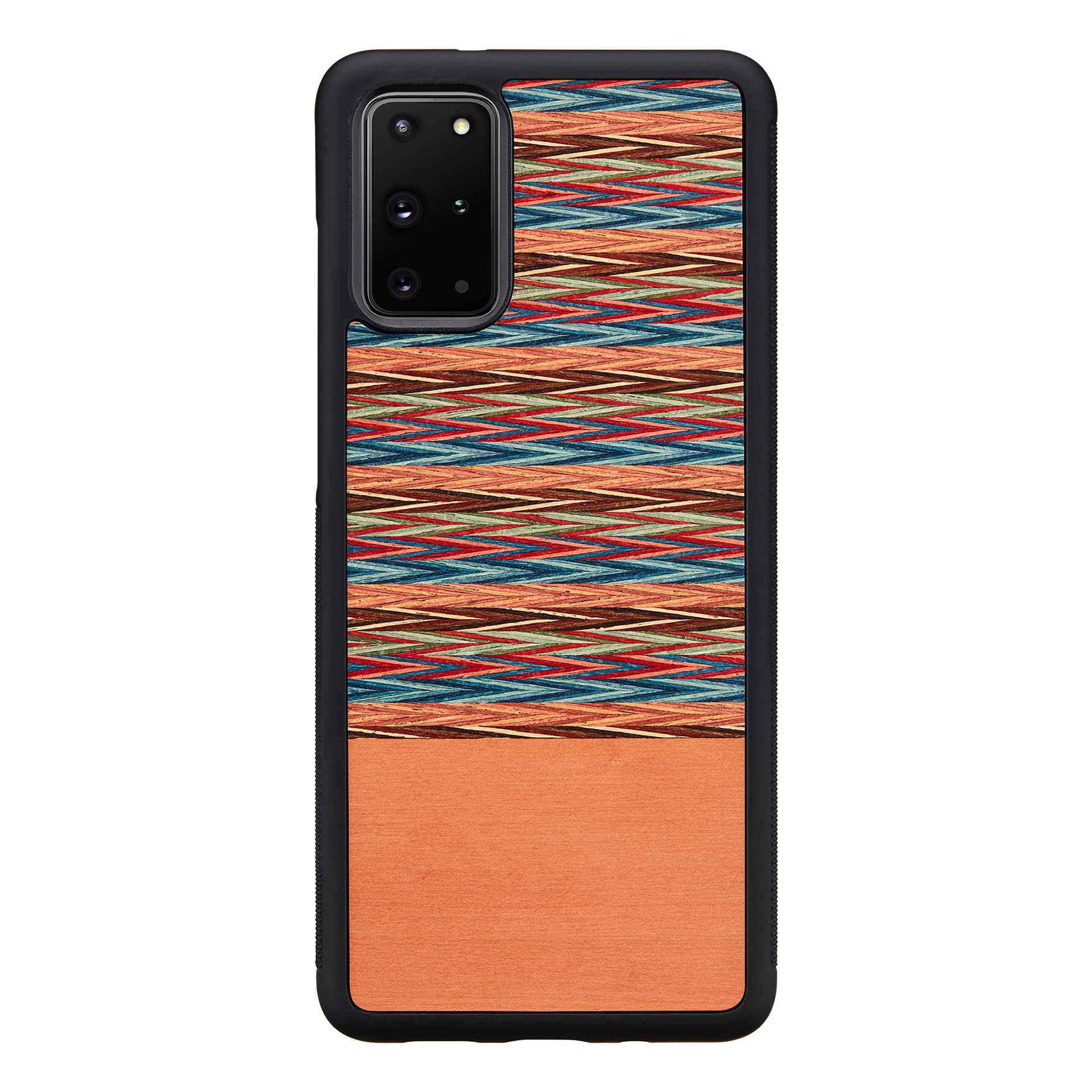 MAN AND amp;WOOD galaxy S20+ case, black checkered brown