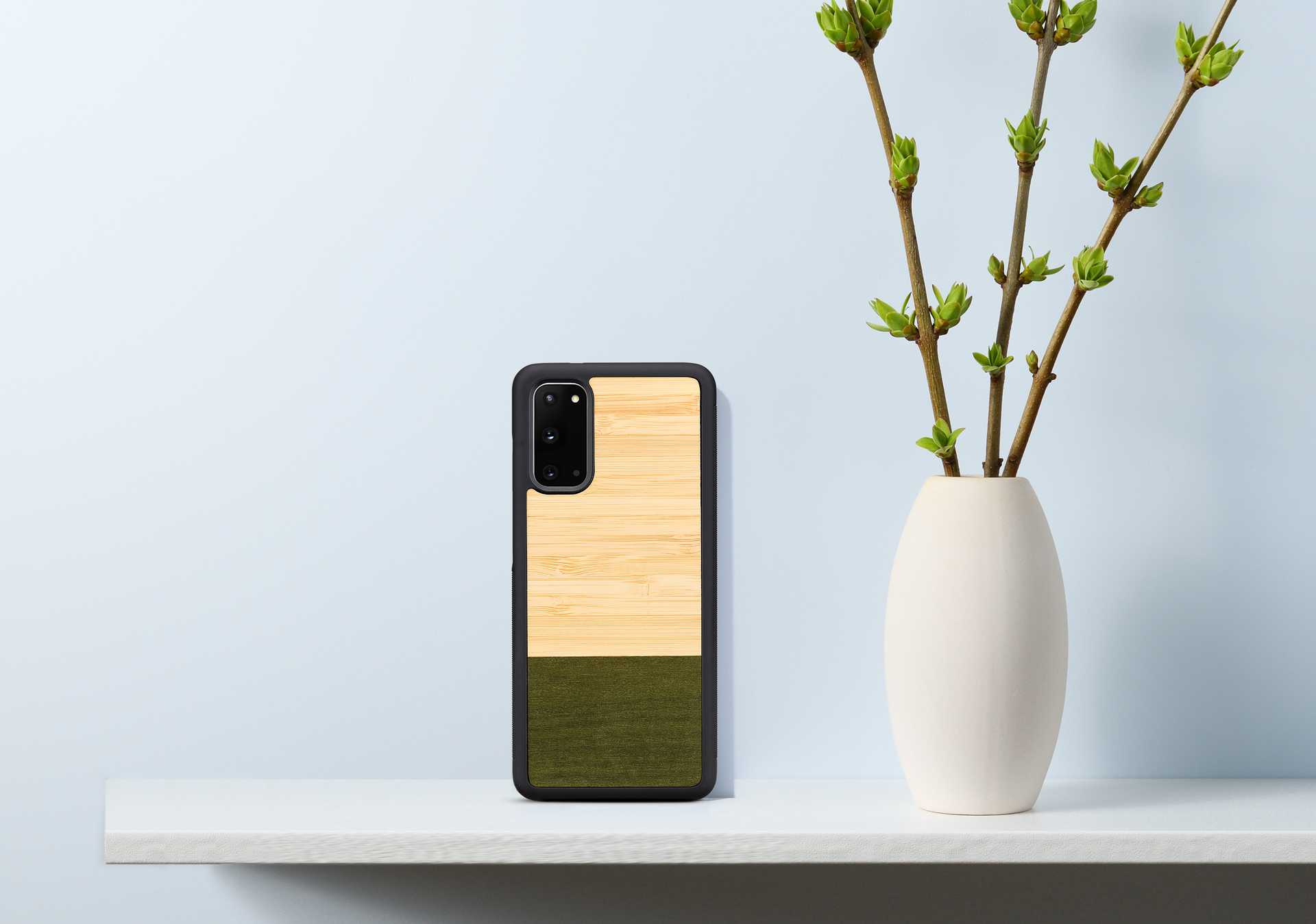 MAN AND amp;WOOD case for Galaxy S20, Bamboo Forest Black