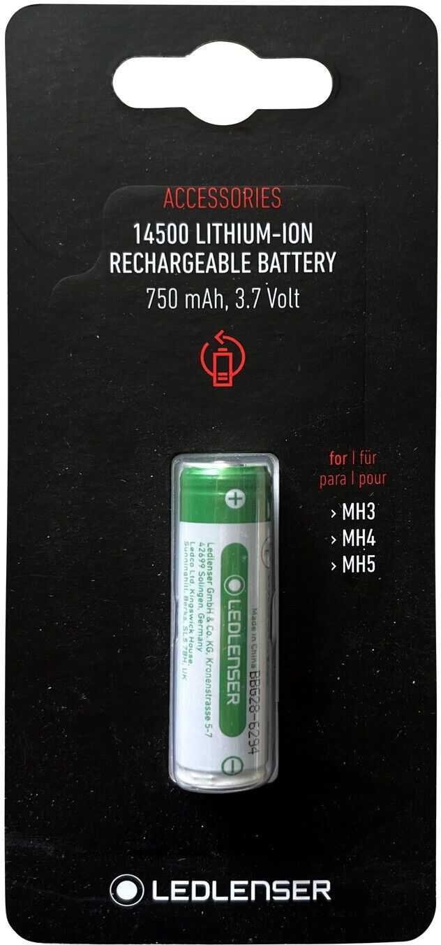 Ledlenser 14500 Li-ion Rechargeable Battery 750mAh