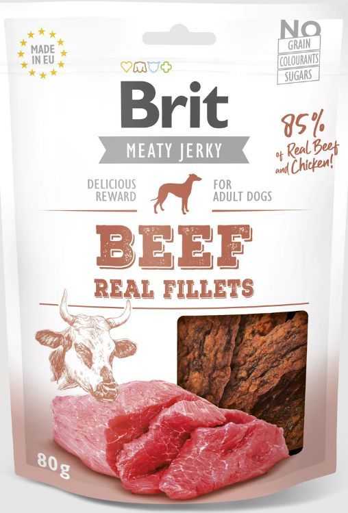 Brit Beef Jerky Fillets, 200g