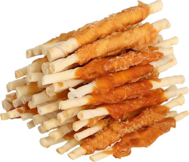Hilton Chicken wrap, white rawhide stick – dog treat – 500g
