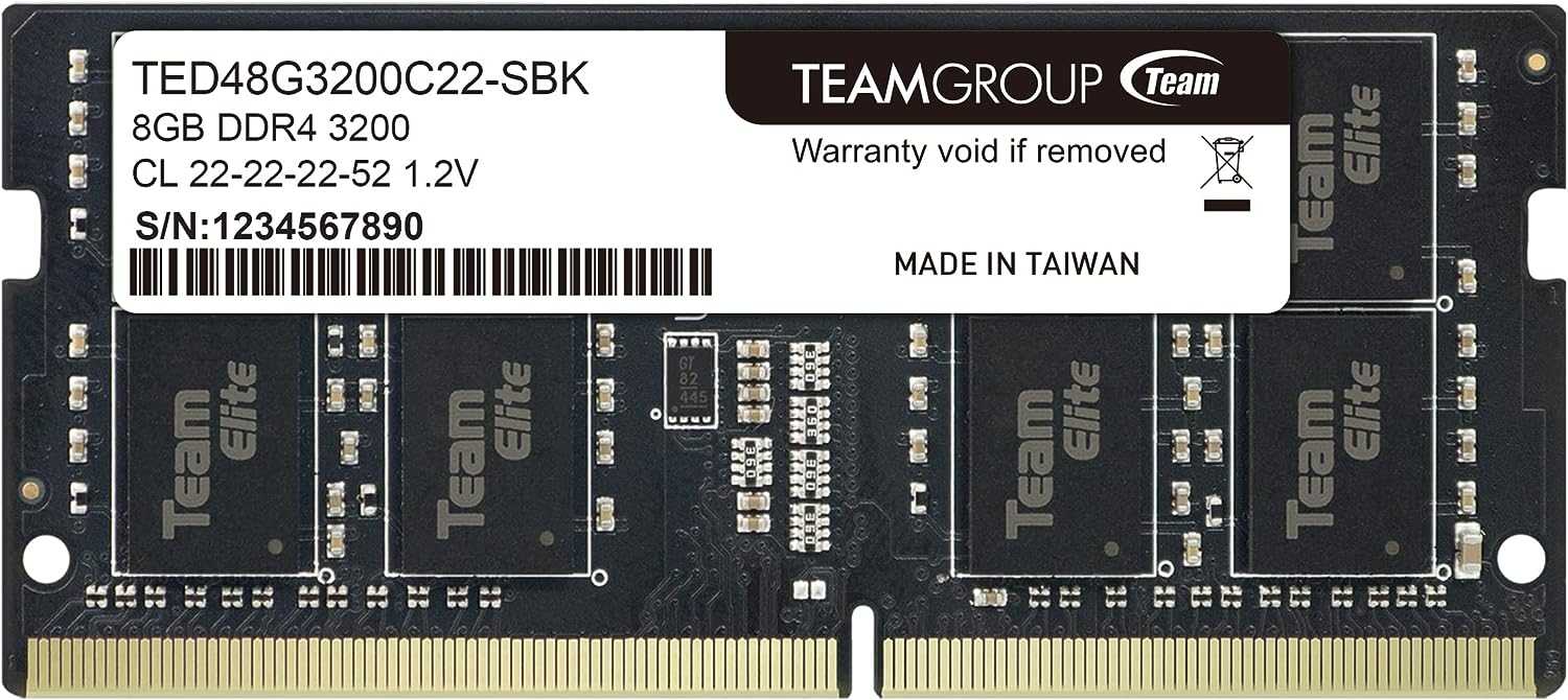 TEAM GROUP Elite 32GB DDR4 3200MHz SO-DIMM TED432G3200C22-S01