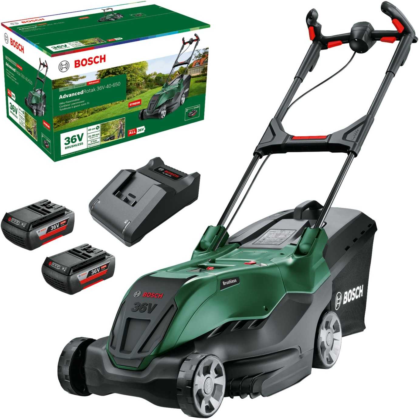 Bosch Powertools Akku-Rasenmäher AdvancedRotak 36V-40-650, 36